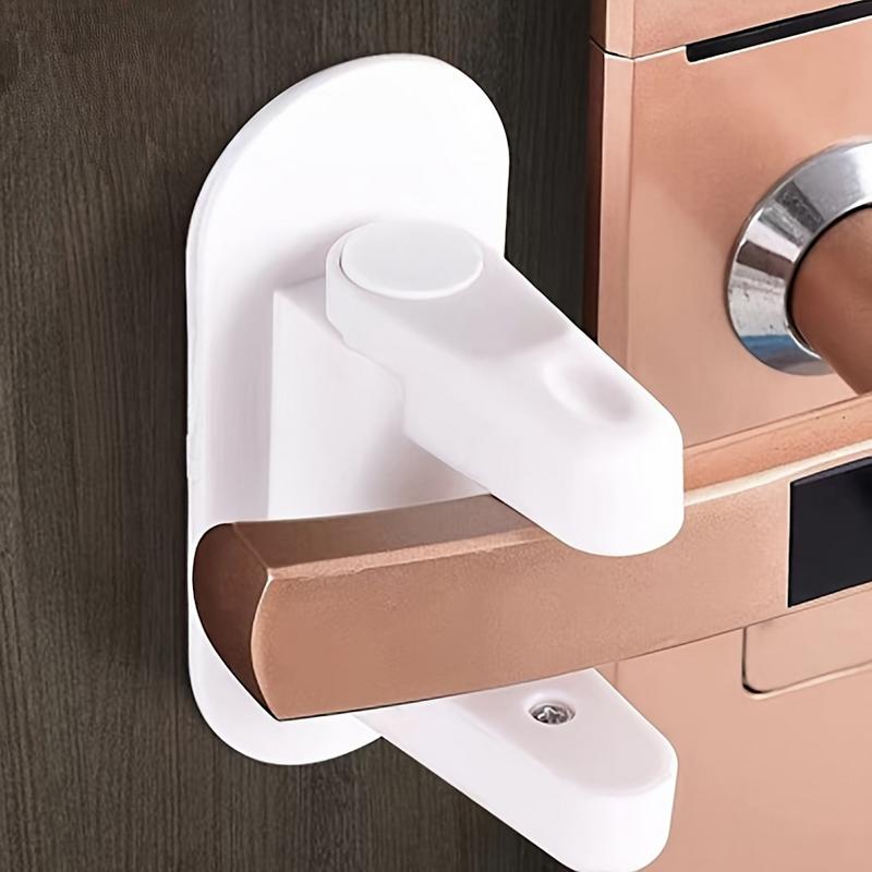 Door Handle Bar - No Drilling Door Handle Safety Lock