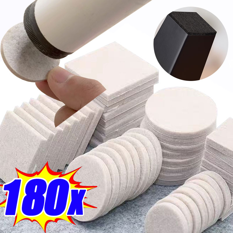 Furniture Foot Pad - 18/180Pcs Felt Chair Leg Pads 5mm