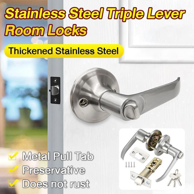 Door Handle Bar - 1Pc Indoor Room Door Lock Aluminum