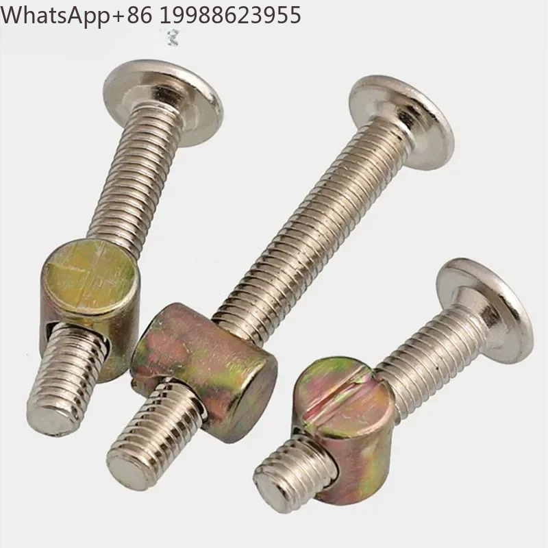 Furniture Hardware Barrel Nut - 30pcs/pack Furniture Bolts and Nuts Set