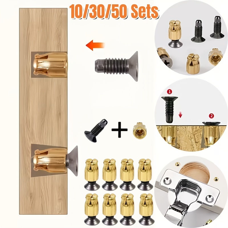 Cabinet Hinge Overlay - 10/30/50 Sets Reusable Hinge Repair Inserts