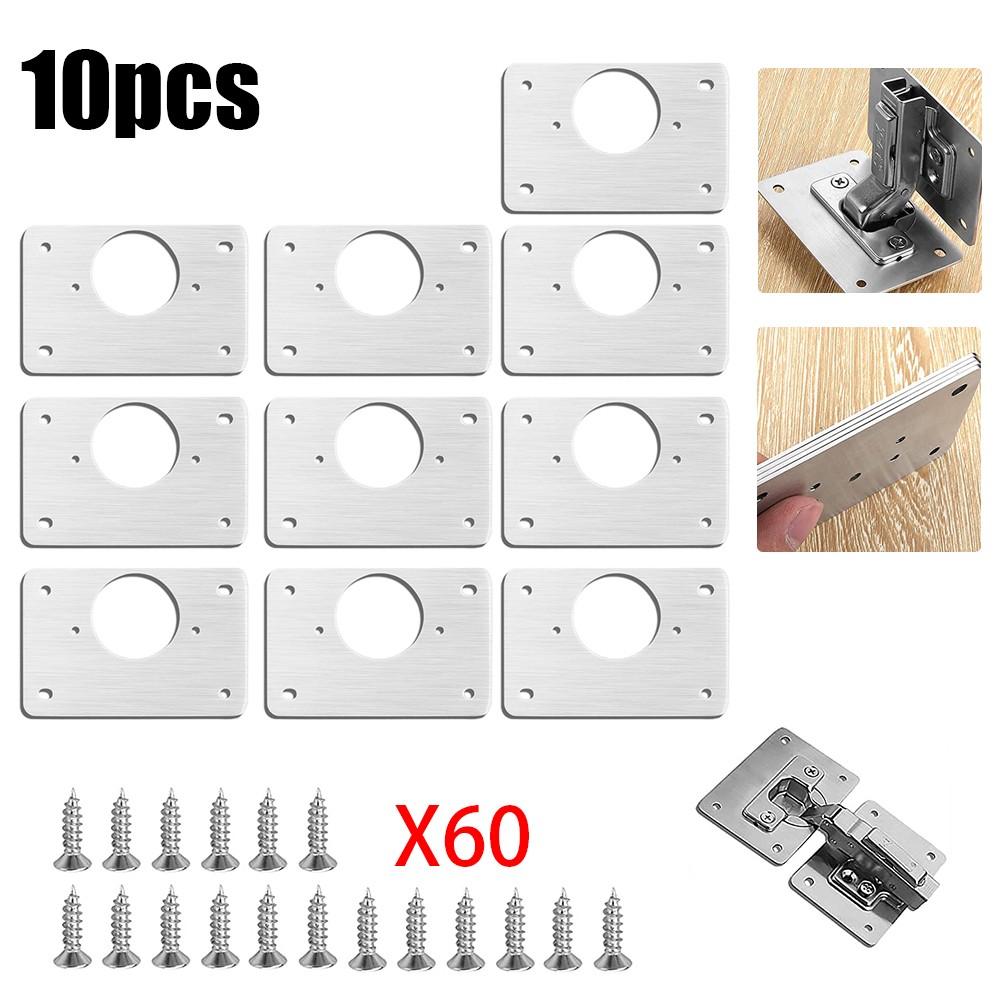 Furniture Hardware Repair - 1/2/4/10Pcs Hinge Repair Plate Cabinet Furniture