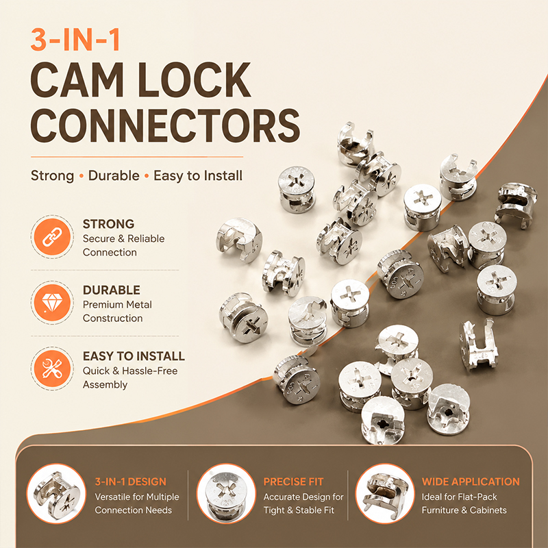 3-in-1 Eccentric Wheel Joining - Furniture Knock Down Hardware 评论和价格