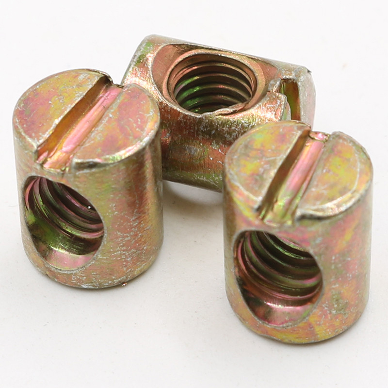 Color Zinc Plated Carbon Steel - Furniture Hardware Barrel Nut 评论和价格