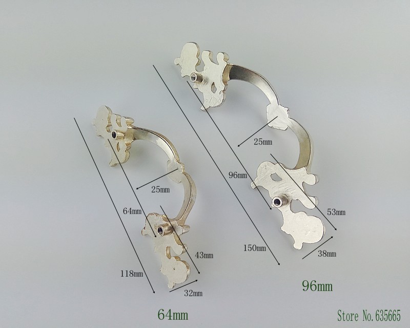 Antique Silver Classic Furnitu - Furniture Hardware Drawer Pulls 评论和价格