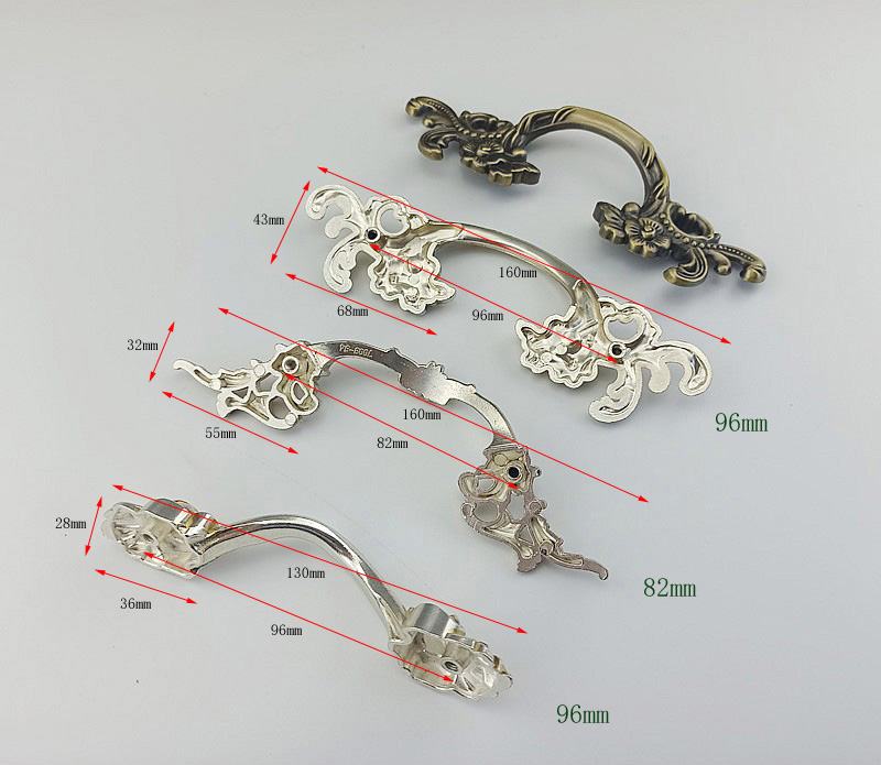 Antique Silver Classic Furnitu - Furniture Hardware Drawer Pulls 评论和价格