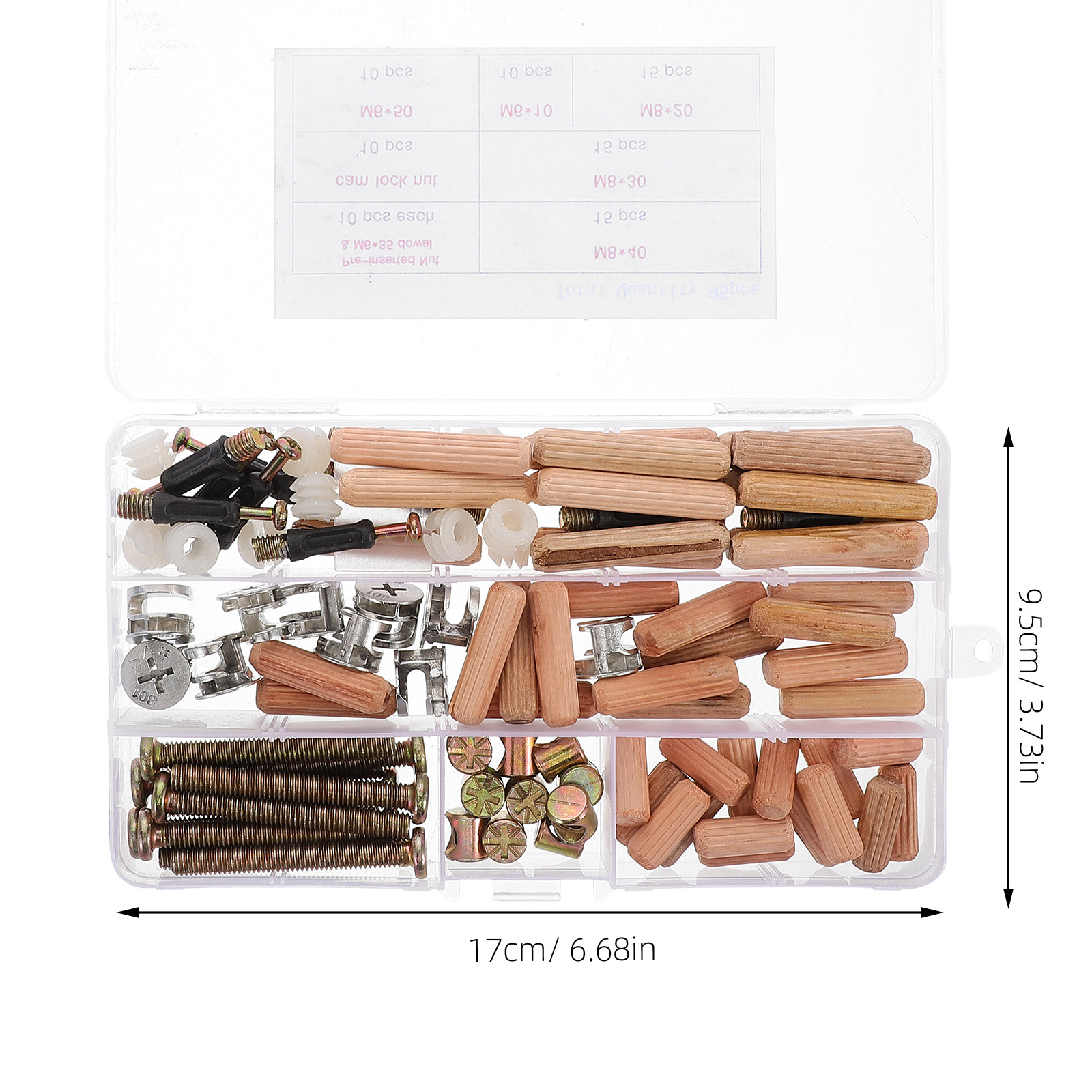 95Pcs Furniture Linker Set Bun - Furniture Hardware Barrel Nut 评论和价格