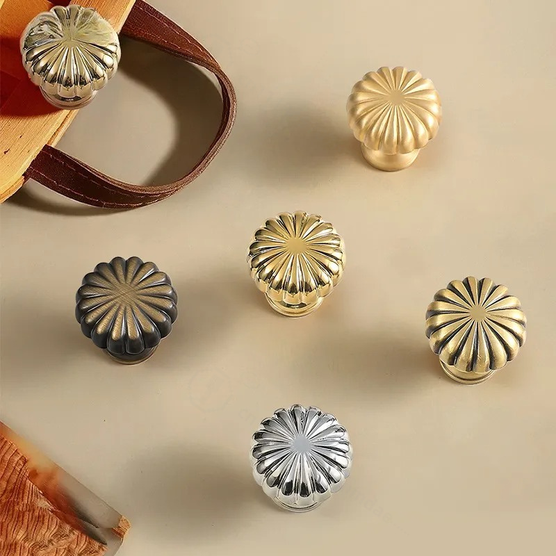 French Simple Brass Ball Knob  - Furniture Hardware Drawer Pulls 评论和价格