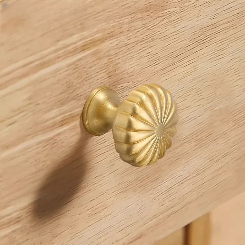French Simple Brass Ball Knob  - Furniture Hardware Drawer Pulls 评论和价格