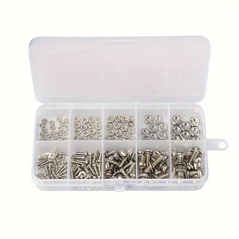 320PCS Hex Nuts & Bolts Set M2 - Furniture Hardware Repair 评论和价格