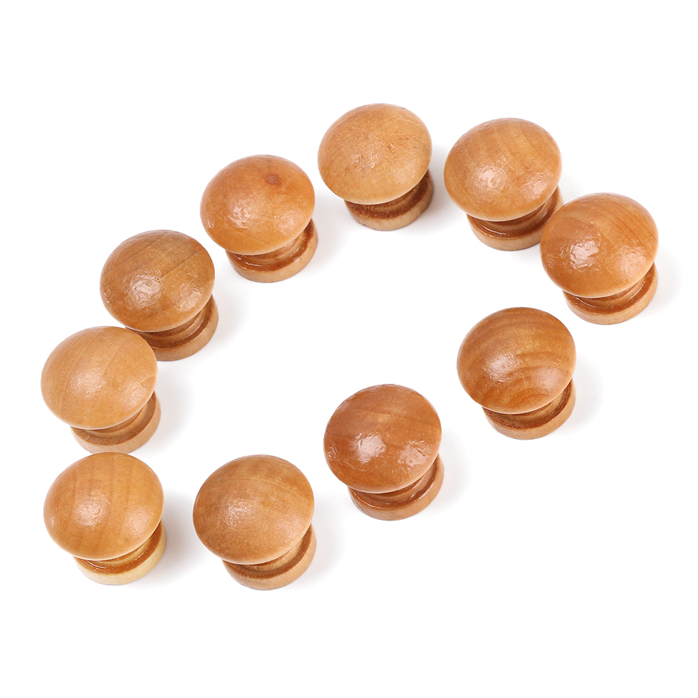 10pcs/Lot Round Shape Natural  - Furniture Hardware Drawer Pulls 评论和价格