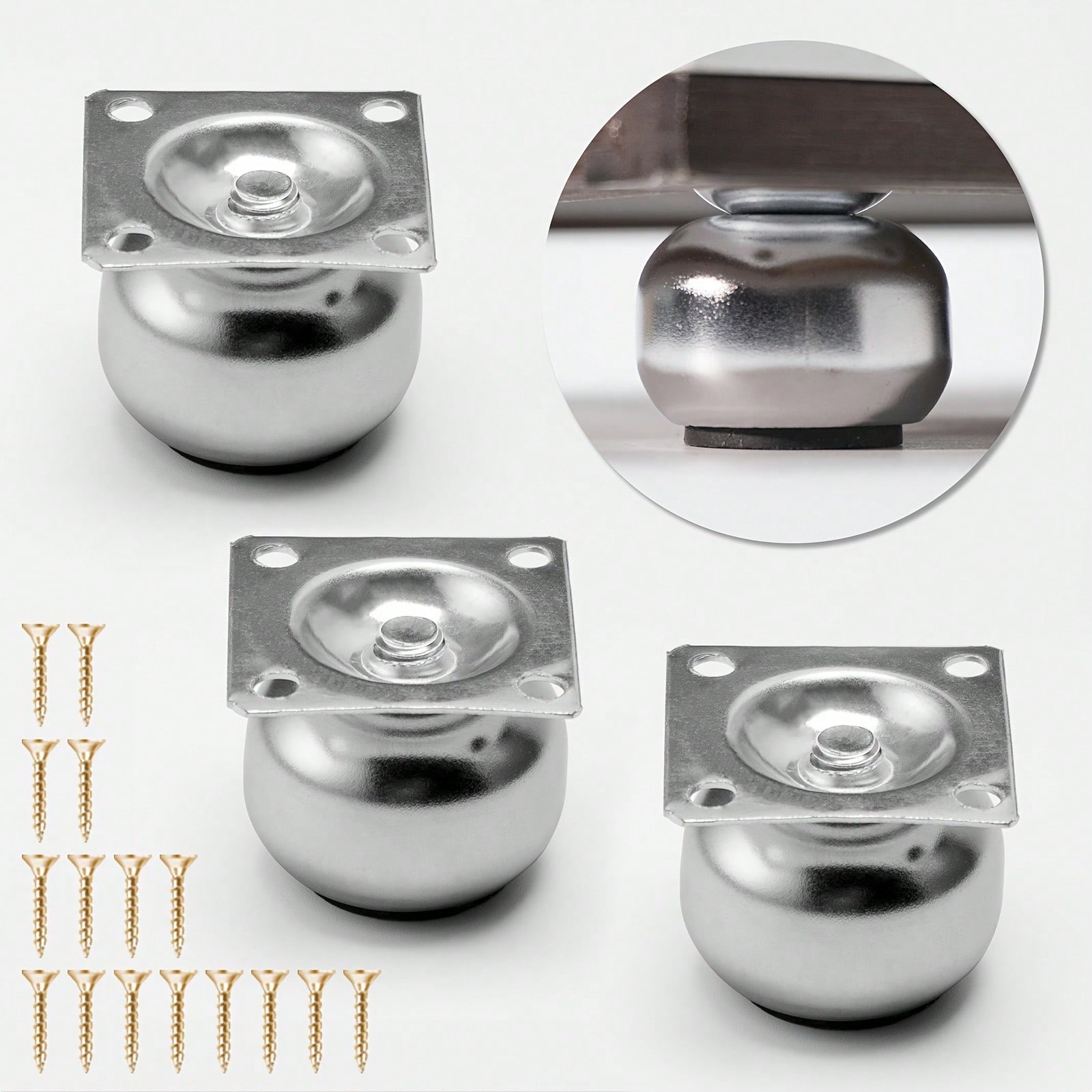 [4 Pieces of Metal Furniture L - Cabinet Hinge Overlay 评论和价格
