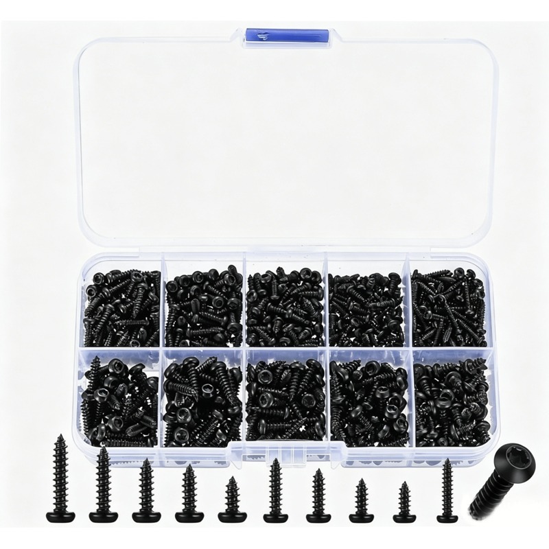 600 Pcs M2-M3 Black Torx Pan H - Furniture Hardware Repair 评论和价格