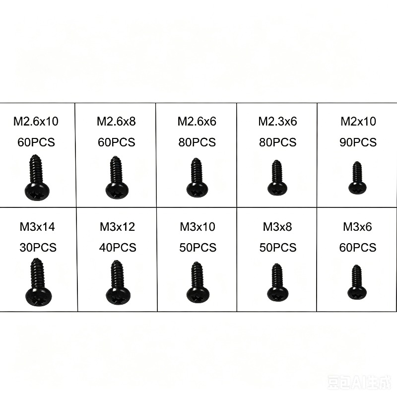 600 Pcs M2-M3 Black Torx Pan H - Furniture Hardware Repair 评论和价格
