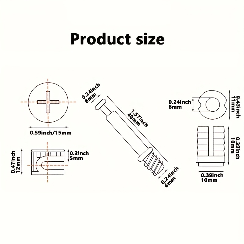 10-50Pcs Heavy-Duty Premium Fu - Furniture Joinery Hardware 评论和价格