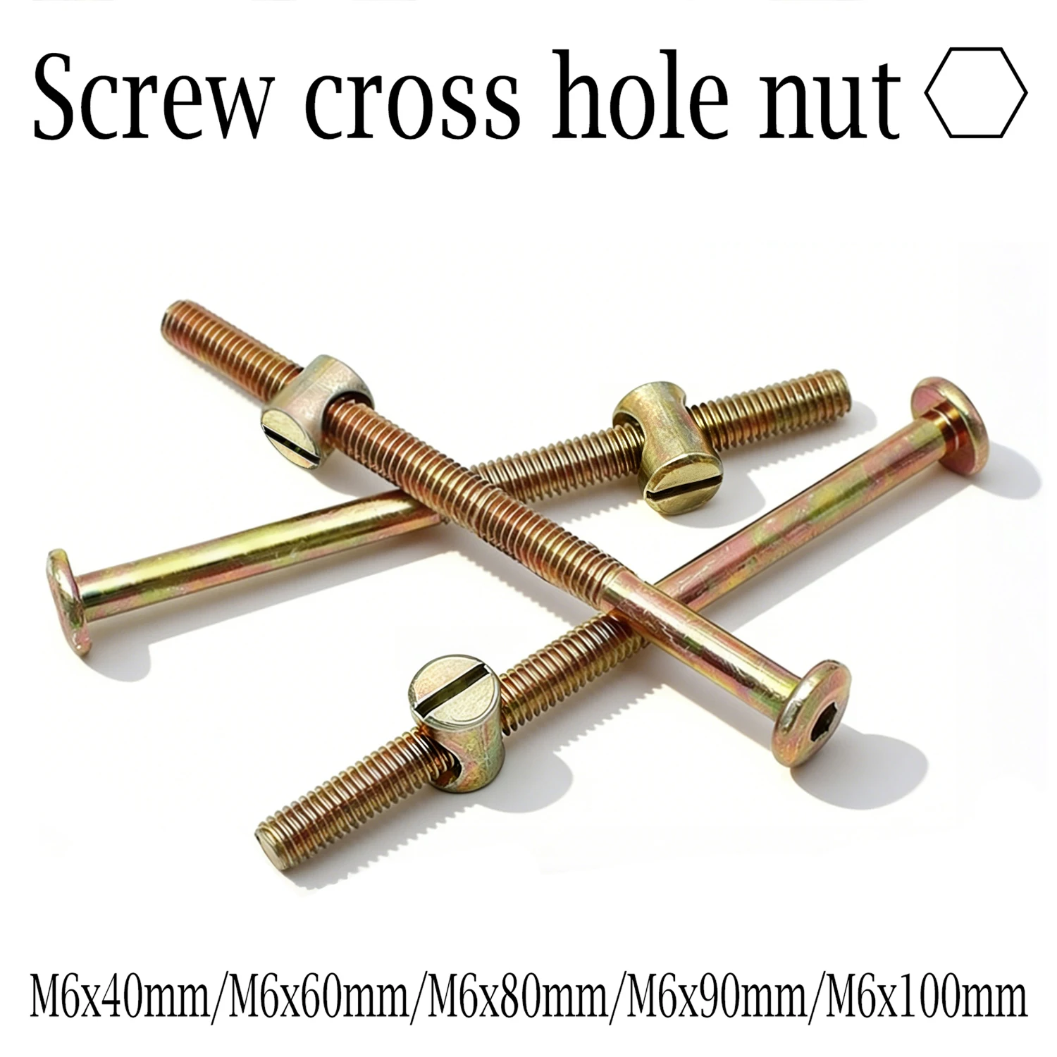 10/20Pcs M6 Hex Socket Head Ca - Furniture Hardware Barrel Nut 评论和价格