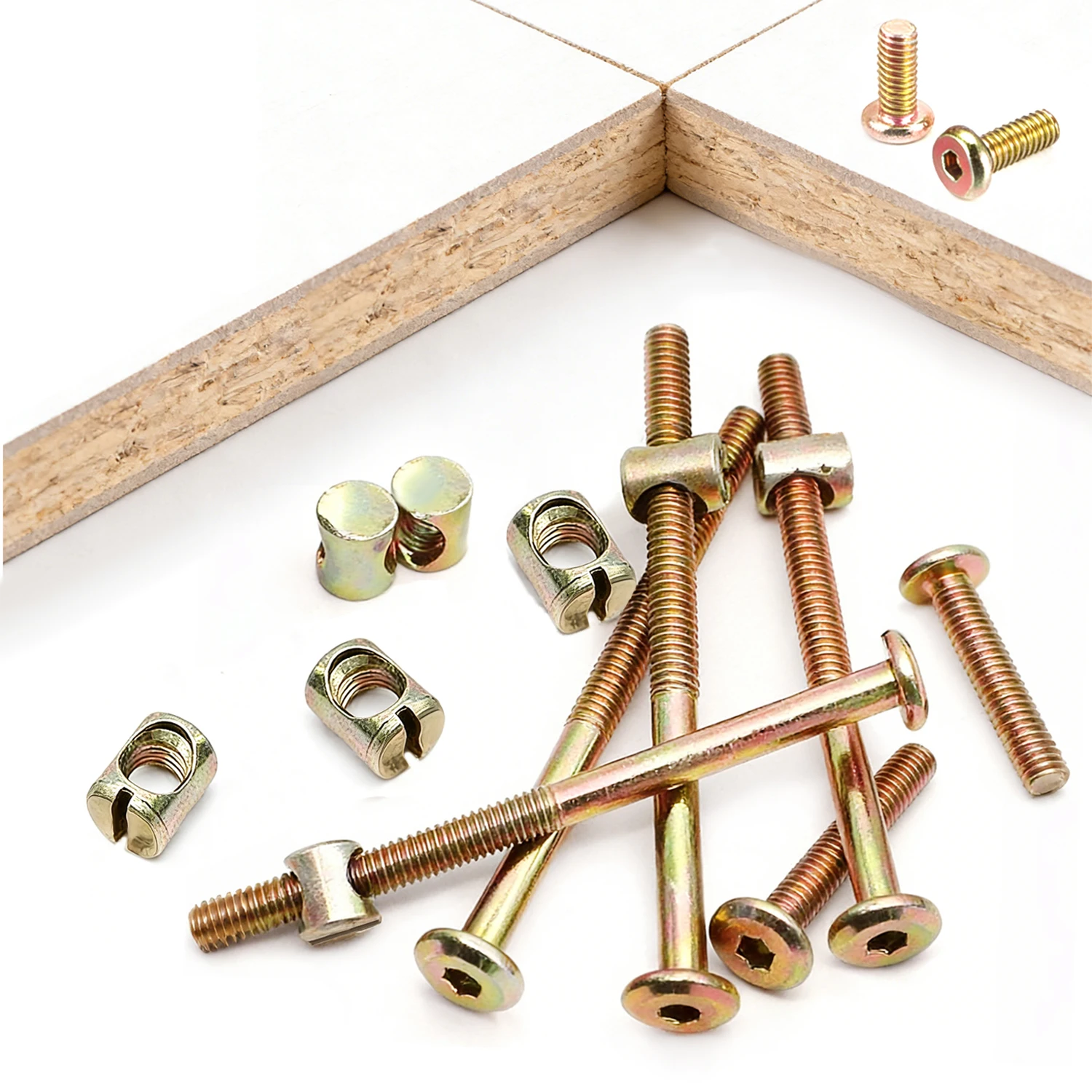 10/20Pcs M6 Hex Socket Head Ca - Furniture Hardware Barrel Nut 评论和价格