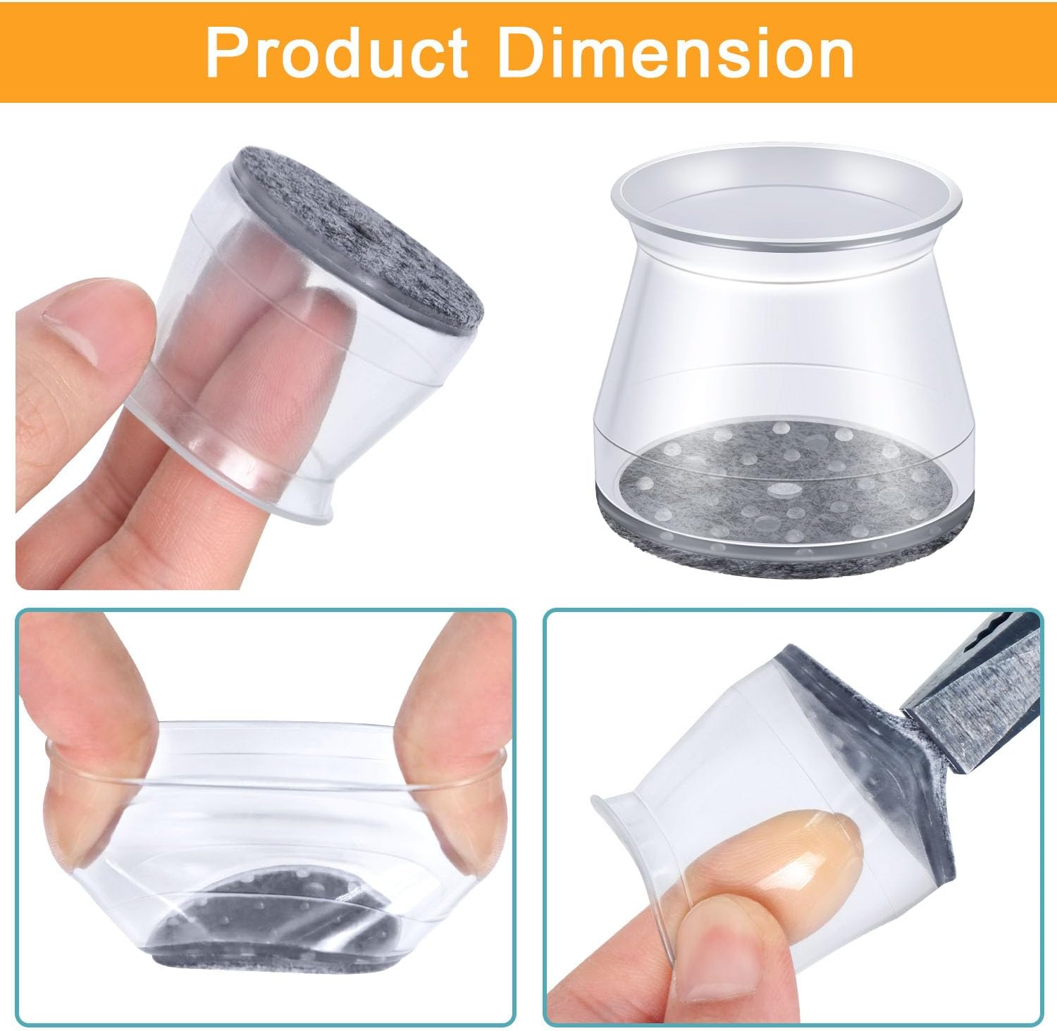 16 Pcs Chair Leg Floor Protect - Furniture Foot Pad 评论和价格