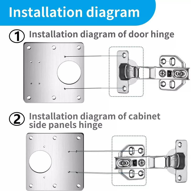 2/10Pcs Sets Hinge Repair Plat - Furniture Hardware Repair 评论和价格