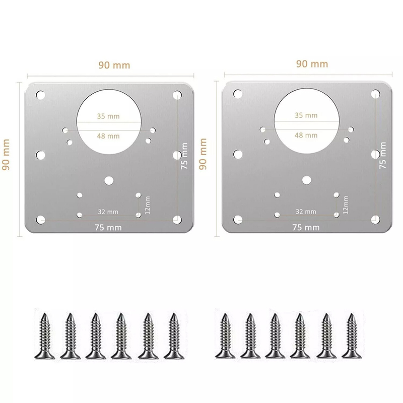 2/10Pcs Sets Hinge Repair Plat - Furniture Hardware Repair 评论和价格