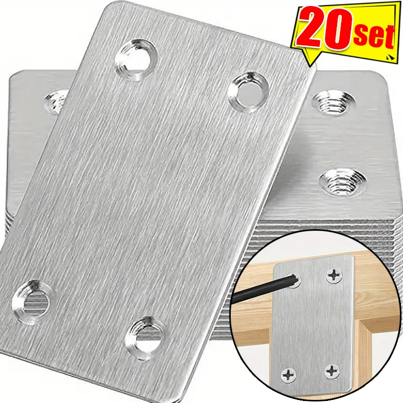 10Pcs Stainless Steel Flat Ang - Furniture Joinery Hardware 评论和价格