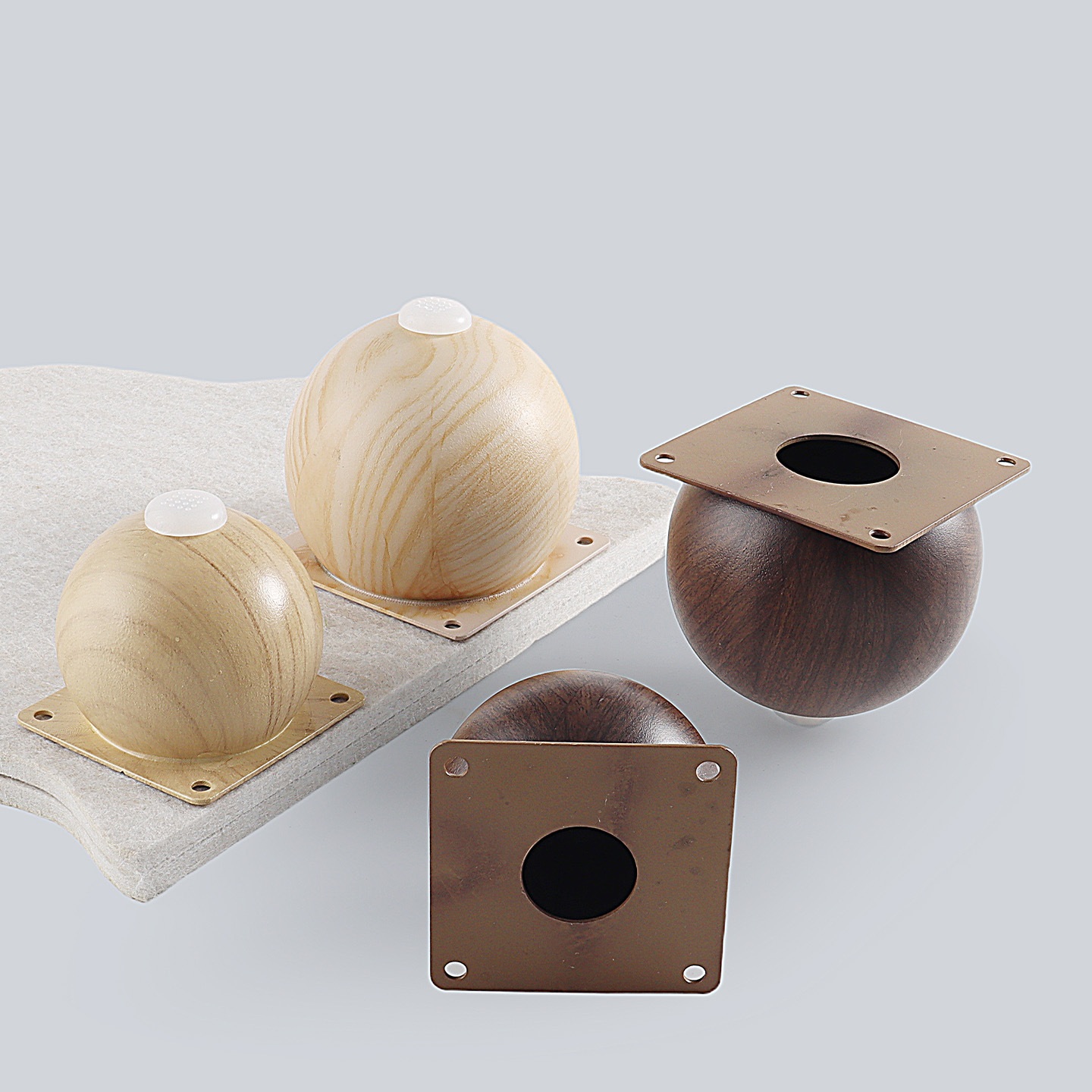 4Pcs Steel Ball Shaped Furnitu - Cabinet Hinge Overlay 评论和价格