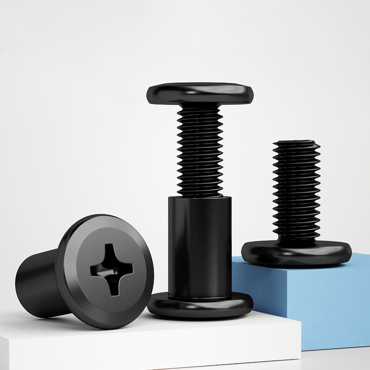 Black Carbon Steel Chicago Scr - Furniture Hardware Barrel Nut 评论和价格