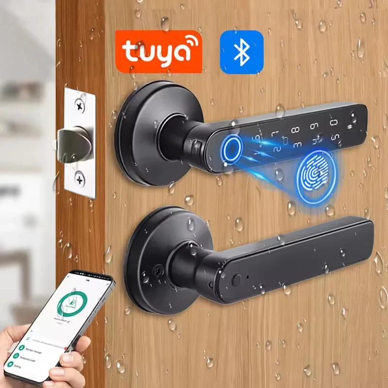 Tuya App Bluetooth Smart Finge - Door Handle Bar 评论和价格