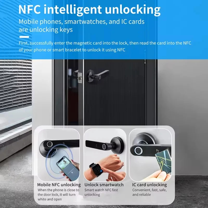 Tuya App Bluetooth Smart Finge - Door Handle Bar 评论和价格