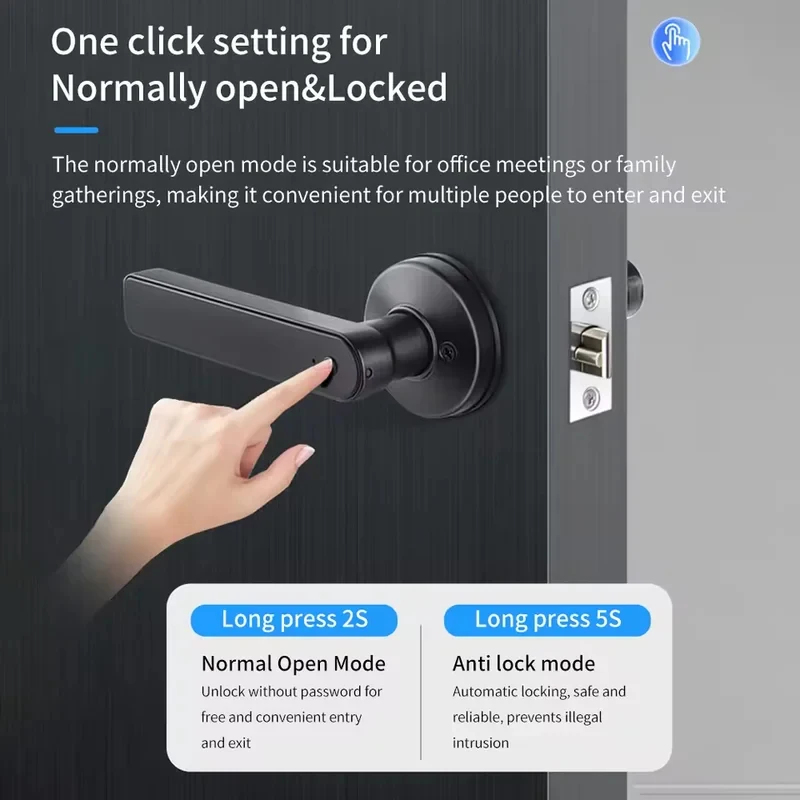 Tuya App Bluetooth Smart Finge - Door Handle Bar 评论和价格