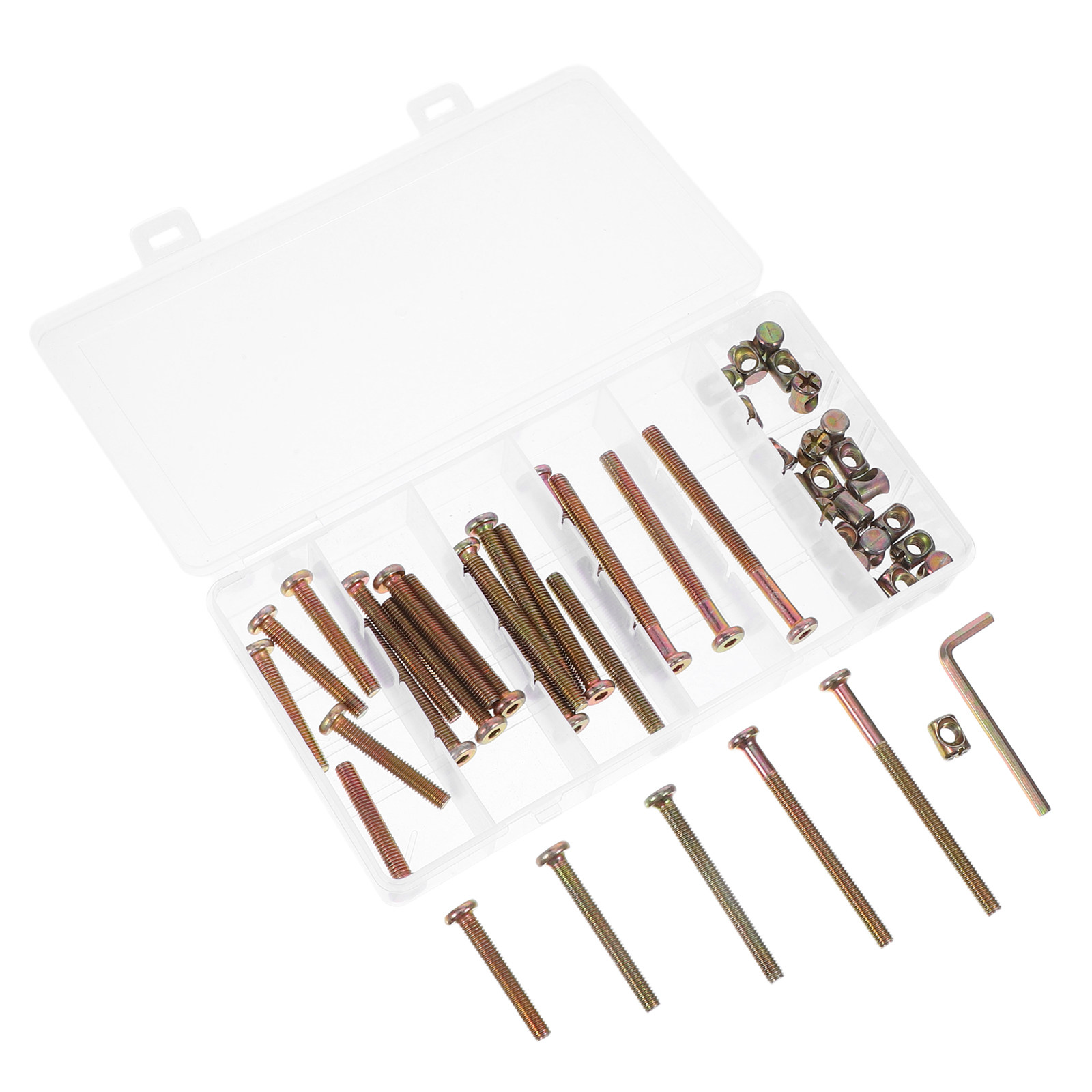 49Pcs Hex Drive Screw Barrel N - Furniture Hardware Barrel Nut 评论和价格
