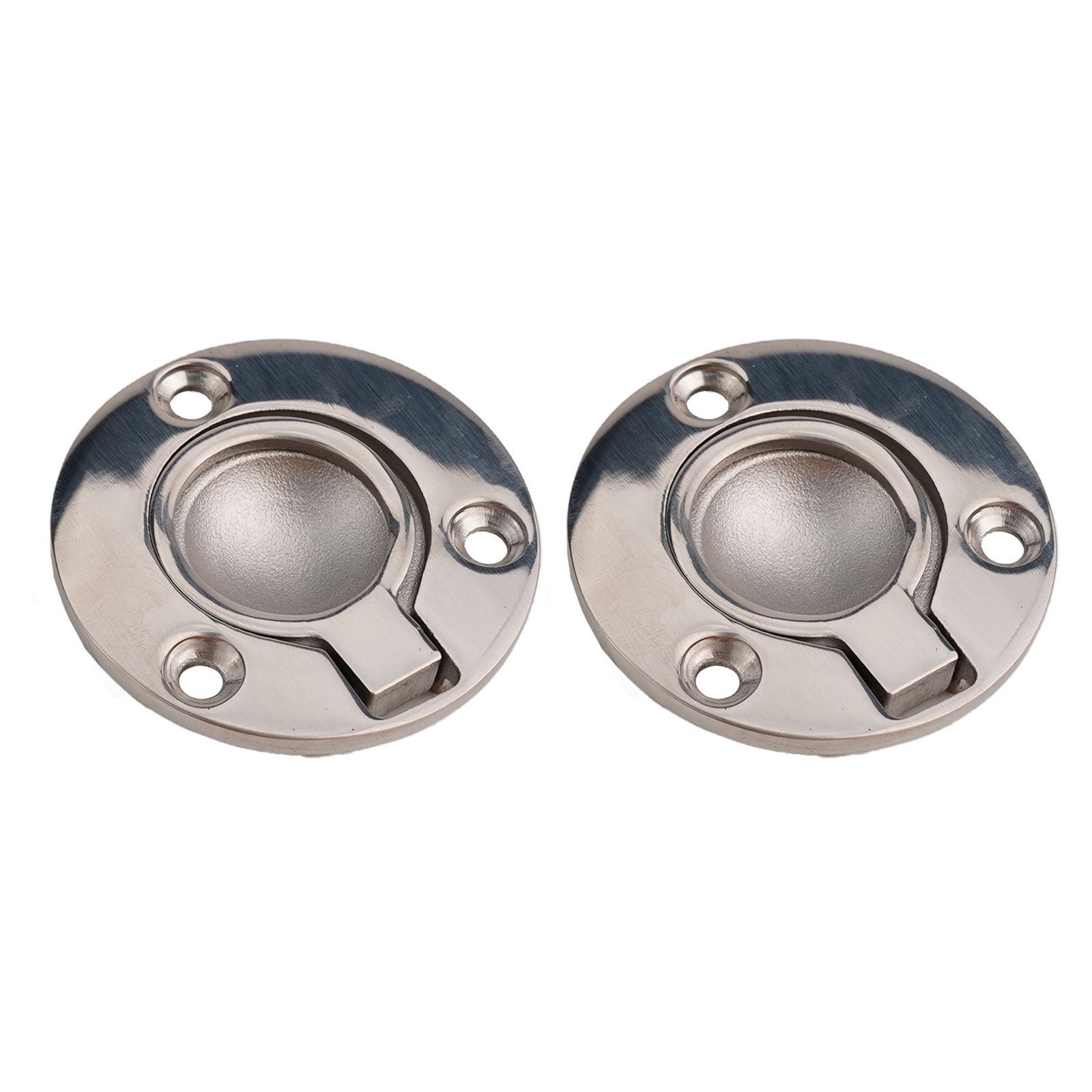 2Pcs 316 Stainless Steel Flush - Furniture Hardware Drawer Pulls 评论和价格