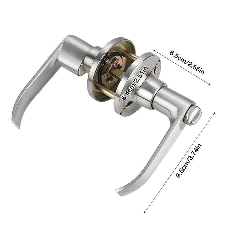 1Pc Indoor Room Door Lock Alum - Door Handle Bar 评论和价格