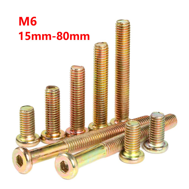 M6 Zinc Plated Hex Drive Allen - Furniture Hardware Barrel Nut 评论和价格