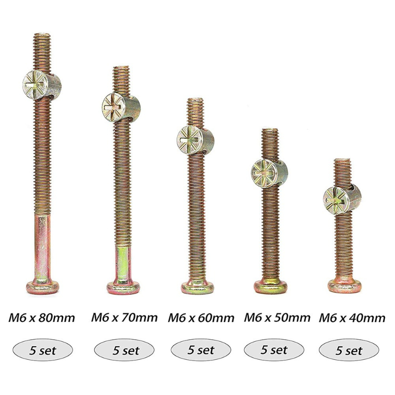 50pcs Zinc Plated Furniture Sc - Furniture Hardware Barrel Nut 评论和价格