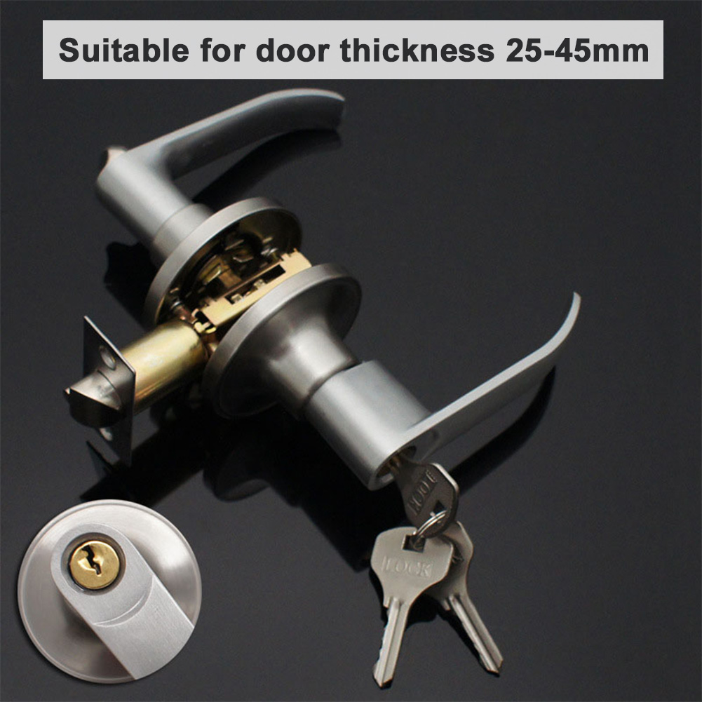 Door Lever Lock with 3 Keys En - Door Handle Bar 评论和价格