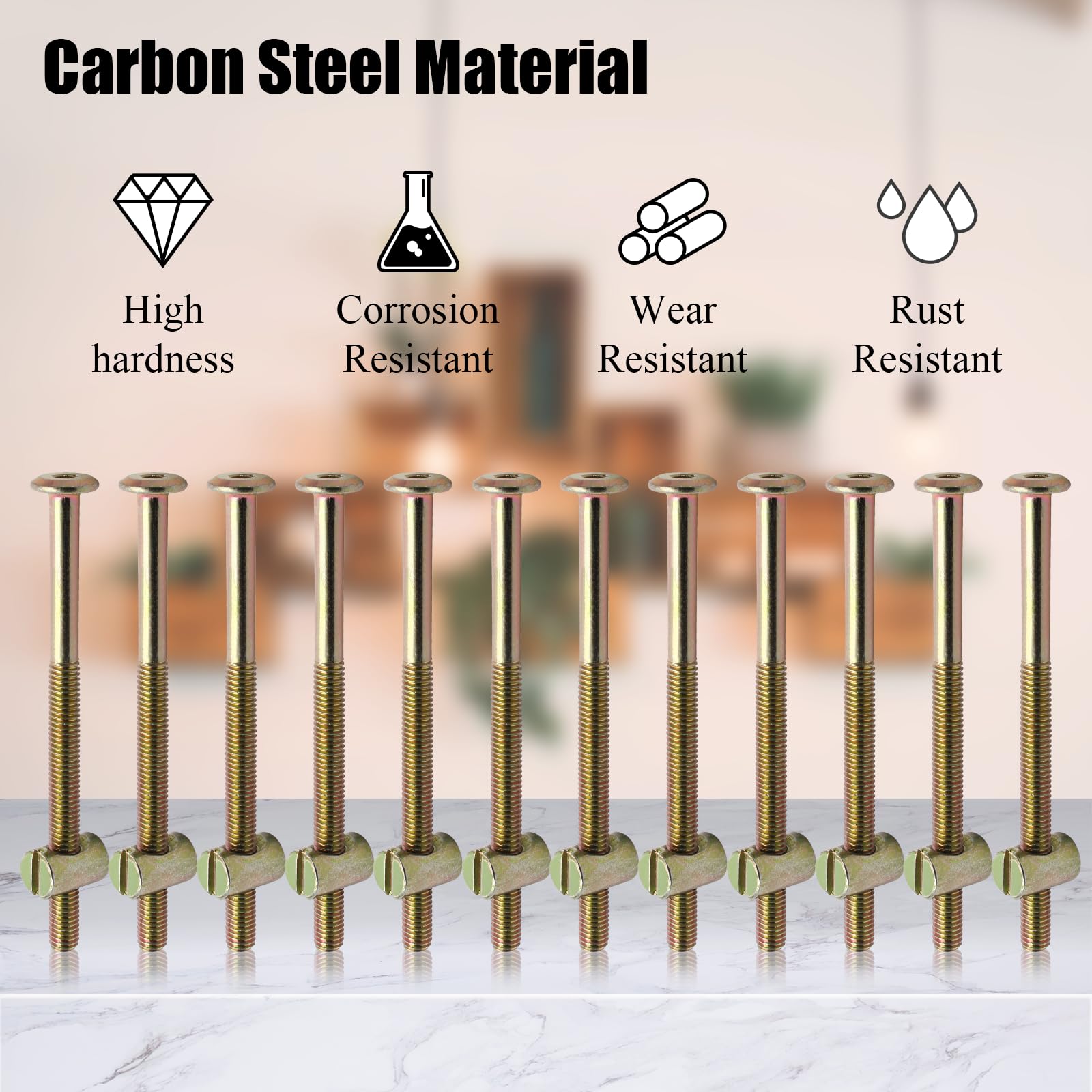 8 Sets M6 Furniture Crib Screw - Furniture Hardware Barrel Nut 评论和价格
